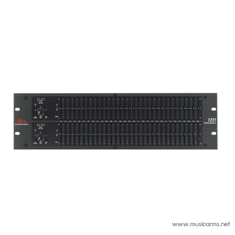 Two-channel 31-band graphic equalizer in a rackmount chassis with sliders and control knobs (dbx). ขายราคาพิเศษ
