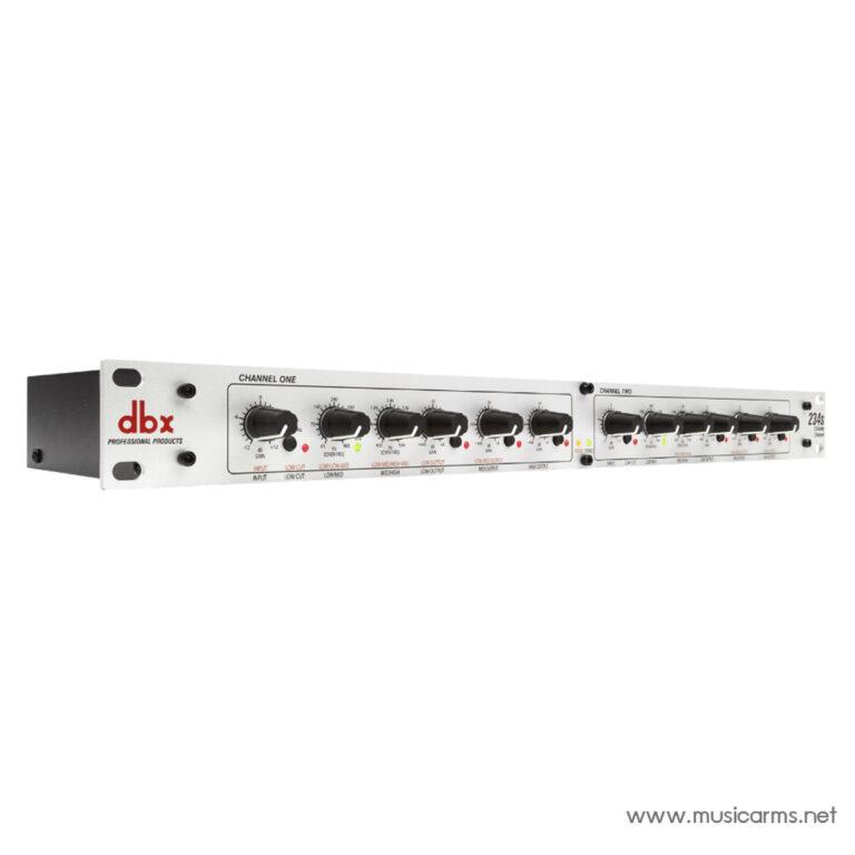 dbx 234S stereo audio processor rack unit front panel with knobs and indicator LEDs ขายราคาพิเศษ