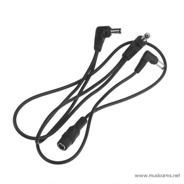 Bundle of DC power cable adapters with various right-angle barrel plugs, used to power different devices. ขายราคาพิเศษ