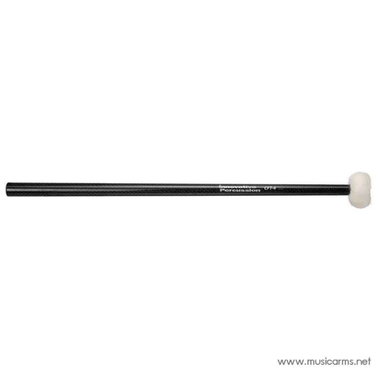 Percussion mallet with a white felt head and a long black shaft (drum or timpani mallet). ขายราคาพิเศษ