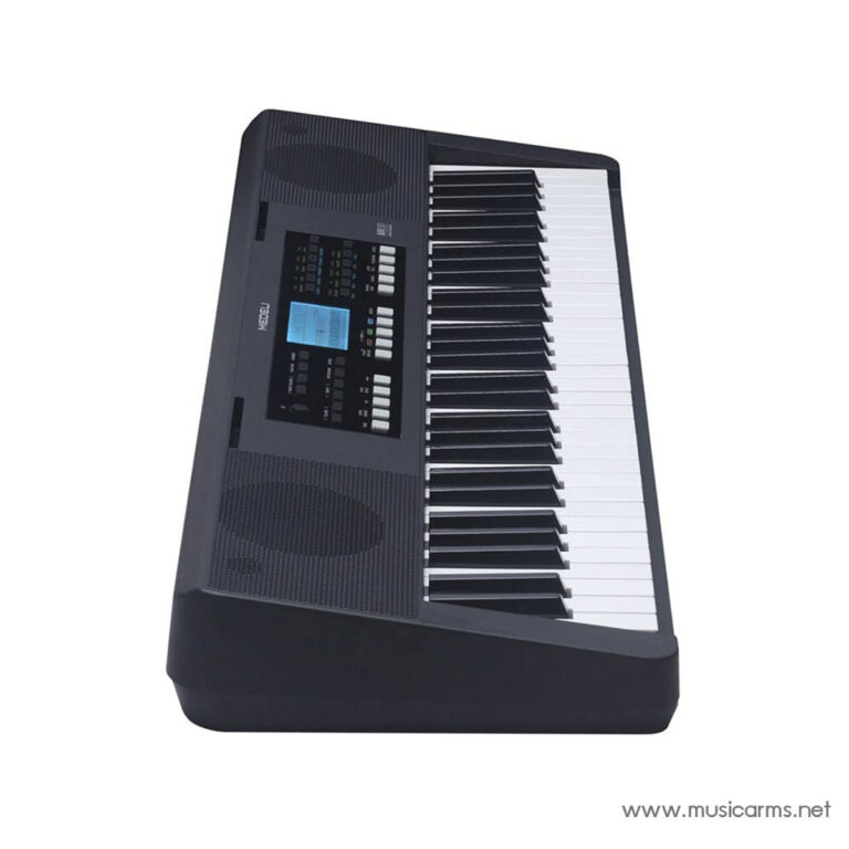 Portable digital keyboard with built-in speakers and control panel viewed at an angle ขายราคาพิเศษ