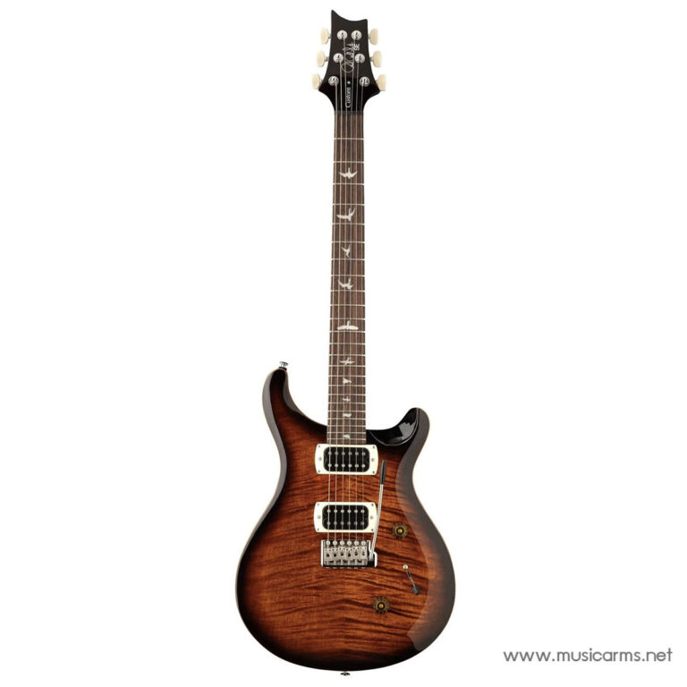 Electric guitar with a sunburst finish, two humbucker pickups, and a tremolo bridge, featuring bird inlays along the rosewood fretboard and a dark headstock logo. ขายราคาพิเศษ