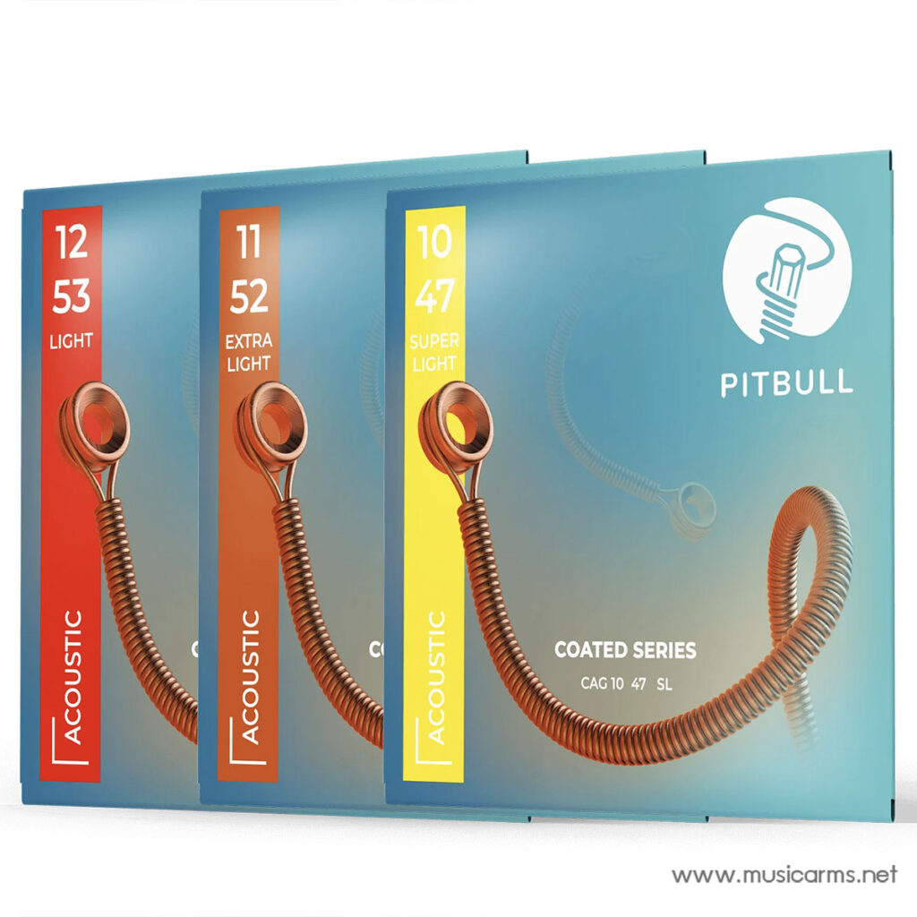 Pitbull Strings Coated Series CAG Acoustic Guitar Strings สายกีตาร์โปร่ง