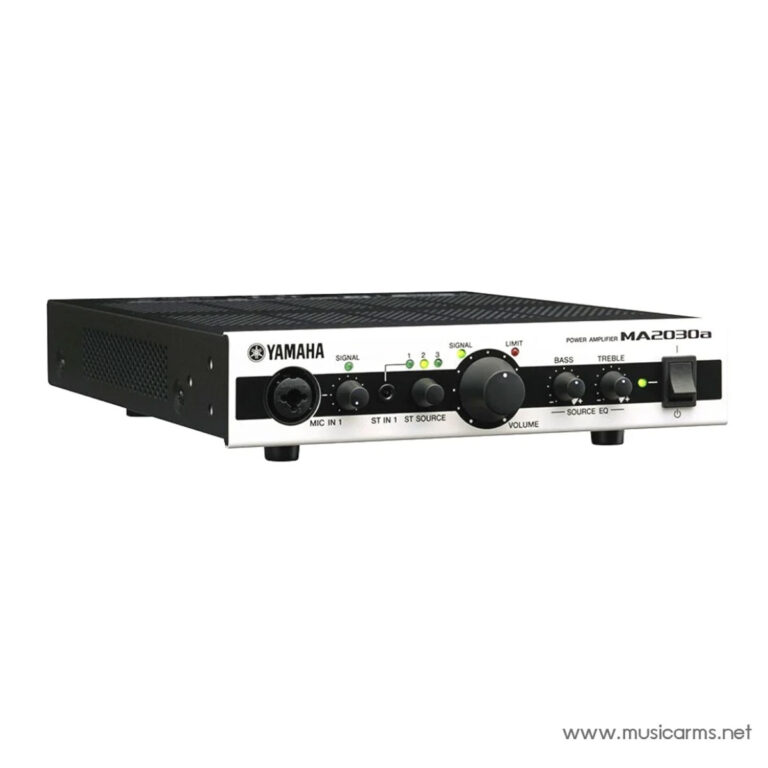 Yamaha MA2030a stereo power amplifier front panel with volume knob and EQ controls. ขายราคาพิเศษ