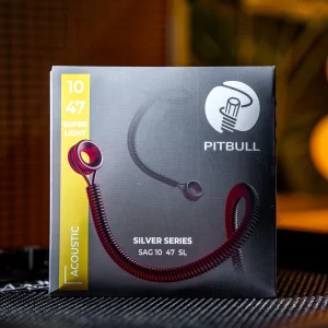 Pitbull Strings Silver Series SAG Acoustic Guitar Stringsราคาถูกสุด