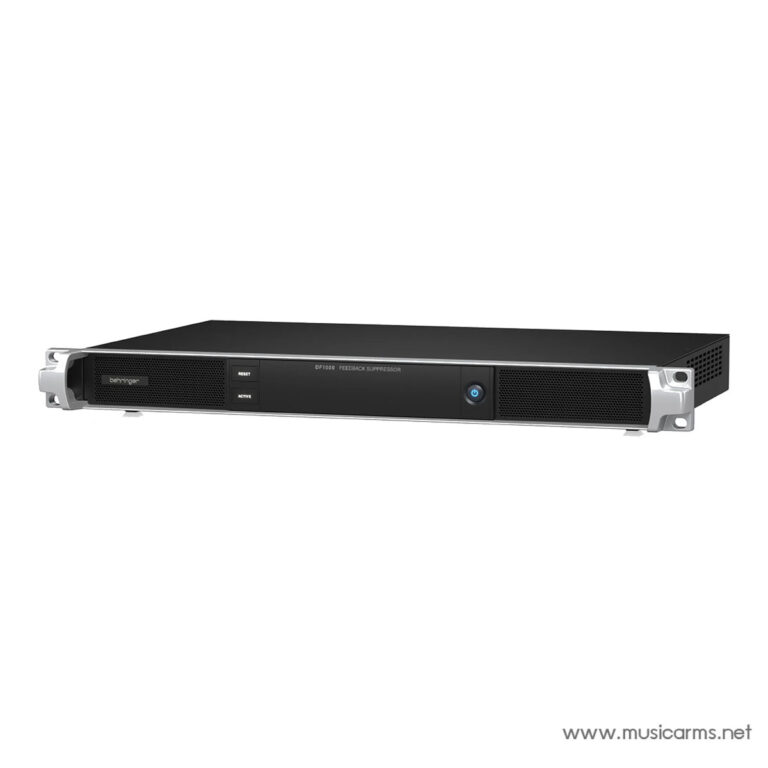 Front view of a 1U rack‑mount Behringer DF1000 feedback suppressor (professional audio processor) on a rack surface. ขายราคาพิเศษ