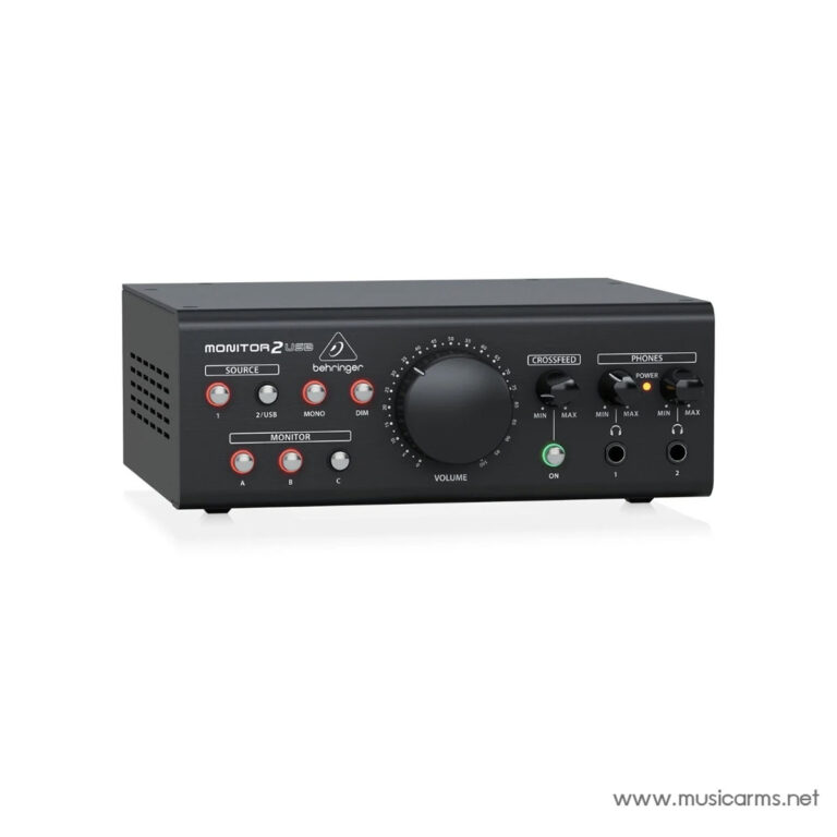 Behringer Monitor2 USB audio interface front panel showing volume knob and input/monitor controls. ขายราคาพิเศษ
