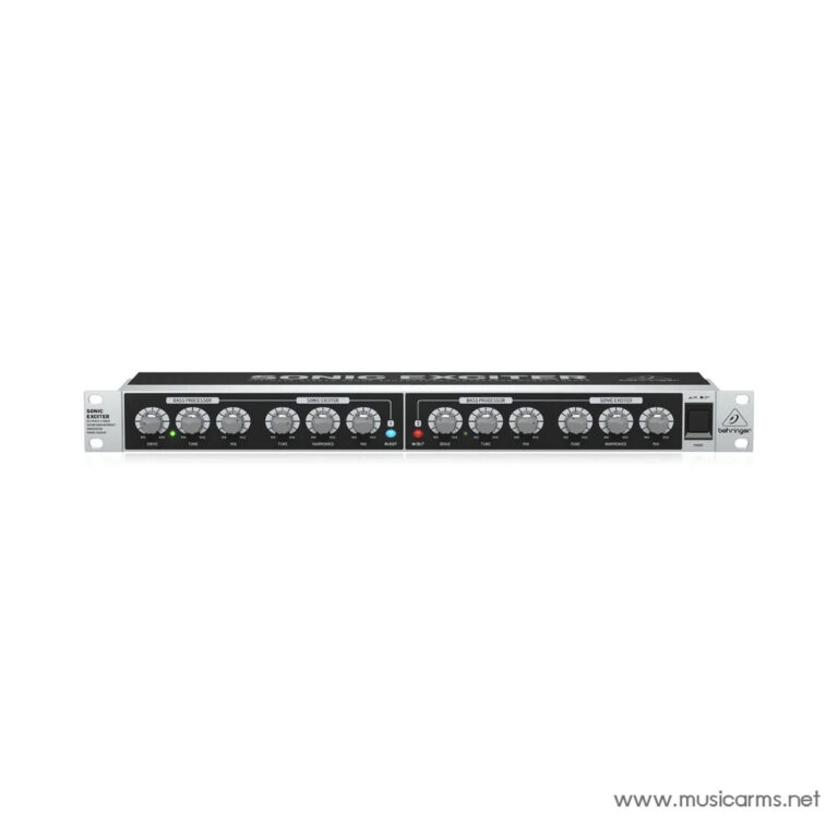 Behringer Sonic Exciter rack-mount audio processor front panel with many knobs and status LEDs on each channel. ขายราคาพิเศษ