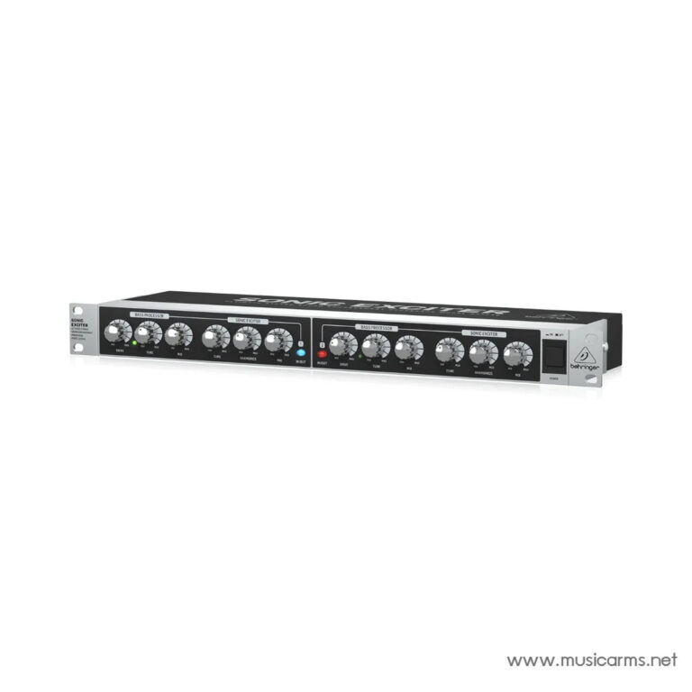 Behringer Sonic Exciter rackmount audio processor with multiple knobs and LED indicators viewed from the front. ขายราคาพิเศษ