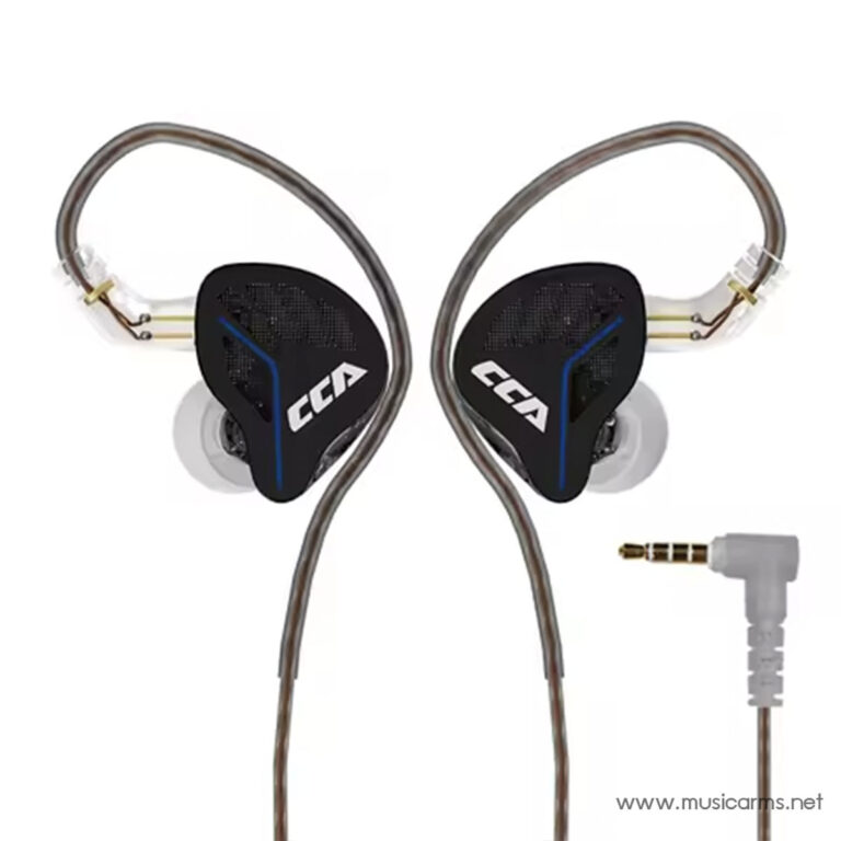 CCA in-ear monitor headphones with brown cables and an angled 3.5mm plug visible to the right ขายราคาพิเศษ