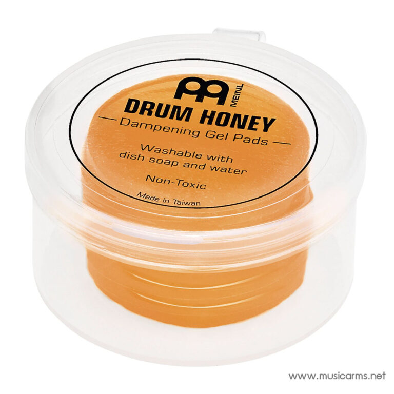 Drum Honey dampening gel pads in a clear plastic container (orange discs) with black label text. ขายราคาพิเศษ