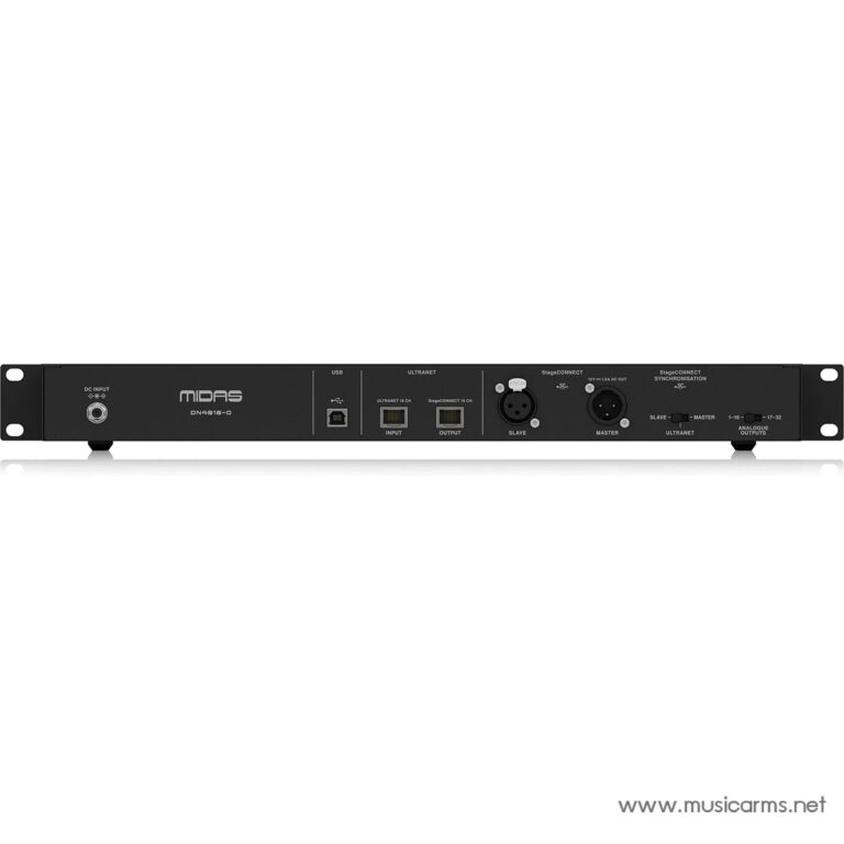 Midas DN4816-0 rack-mount audio interface back panel with USB, Ultranet, and XLR analog outputs ขายราคาพิเศษ