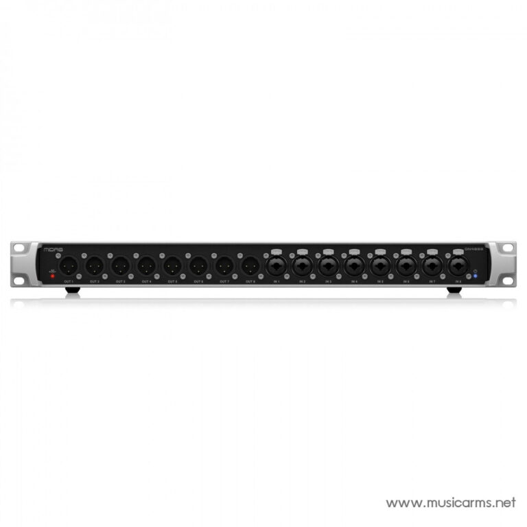 Front panel of a rack-mount multi-channel audio unit with 8 input and 8 output XLR connectors (IN 1–8, OUT 1–8). ขายราคาพิเศษ