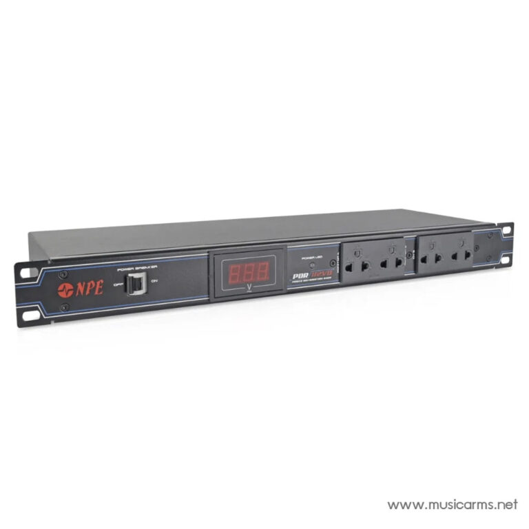 Rack-mount power distribution unit with digital voltmeter display and multiple outlet sockets (PDU). ขายราคาพิเศษ