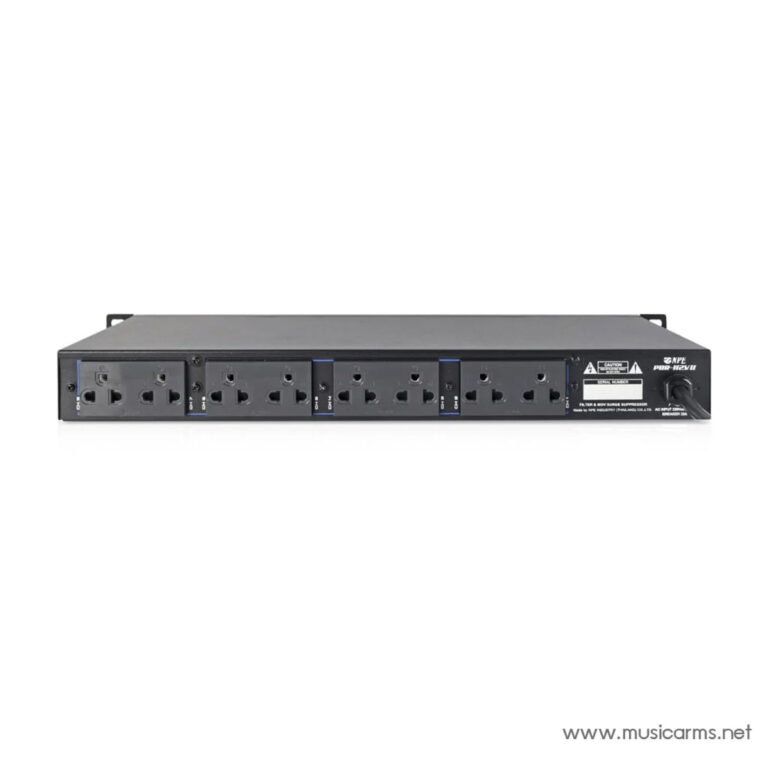 Rack-mount power distribution unit with eight outlets (PDU) for studio gear, 1U height, on/off switch at right side. ขายราคาพิเศษ