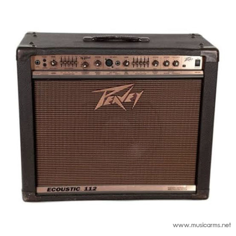 Guitar amplifier: Peavey Ecoustic 112 combo amp with brown grille and control panel on top ขายราคาพิเศษ