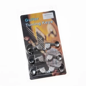 Preme Guitar Machine Head J-05 (L3+R3) NI/CHROME ลูกบิดไฟฟ้าหลังกลม 2 ทางราคาถูกสุด
