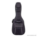 Black guitar gig bag with front pockets and carrying handles, photographed upright. ลดราคาพิเศษ