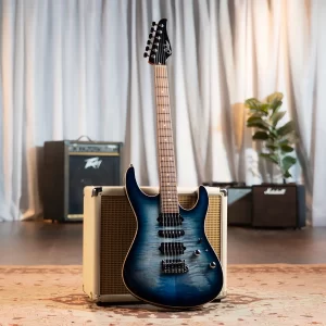 Suhr Modern Plus Faded Trans Whale Blue Burst Pau Ferro Fingerboard HSH Gotoh 510 กีตาร์ไฟฟ้าราคาถูกสุด