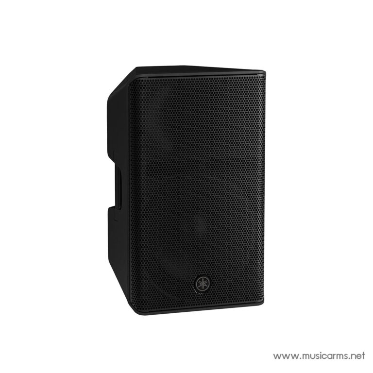 Black Yamaha PA speaker with a perforated front grille and a small circular logo near the bottom (watermark: www.musicarms.net). ขายราคาพิเศษ