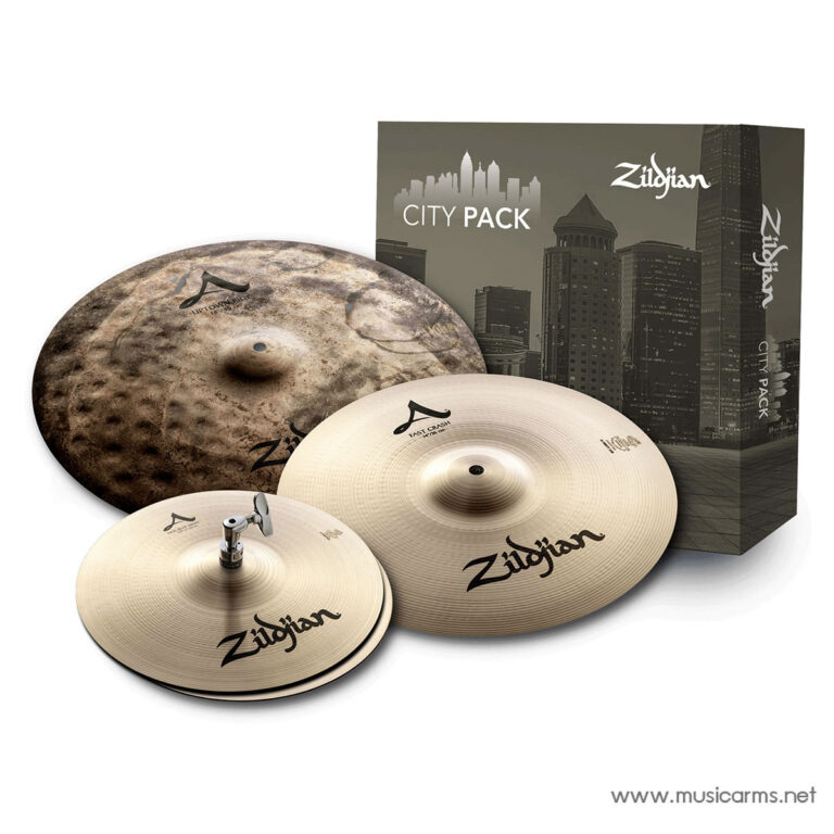 Zildjian City Pack cymbal set with three cymbals and boxed packaging. ขายราคาพิเศษ