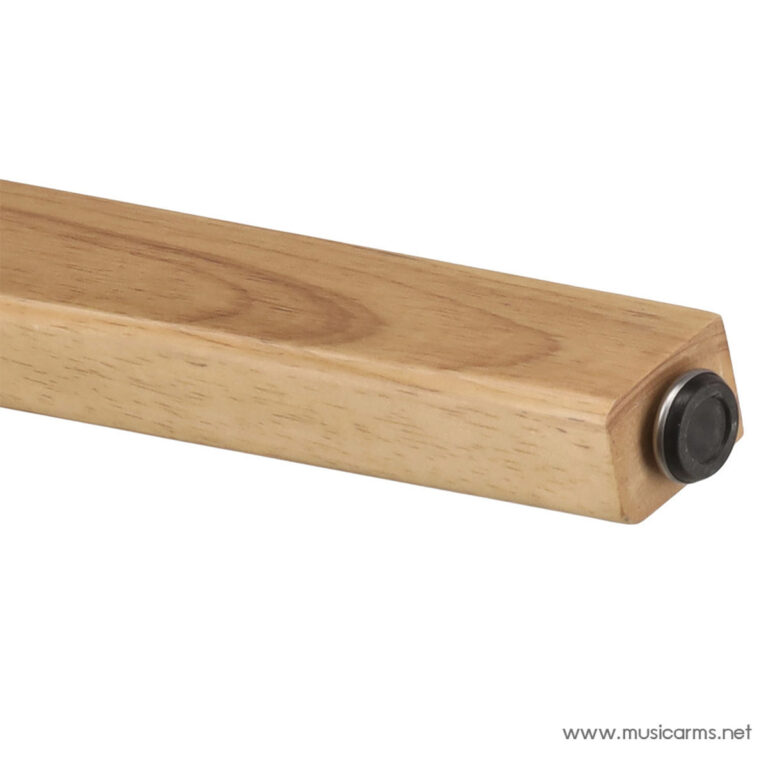 Long wooden dowel-like tool with a black rubber end cap, set against a white background, viewed at an angle. ขายราคาพิเศษ