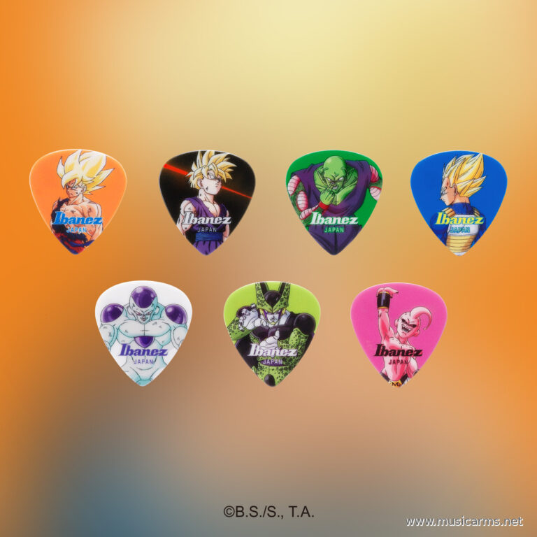 Ibanez × Dragon Ball Z Collaboration Picks (7-Piece Set) ปิ๊กกีตาร์ ขายราคาพิเศษ