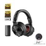 Product image of black over-ear wireless headphones with a charging case; features Hi-Res Audio and LDAC badges on the left side. ลดราคาพิเศษ