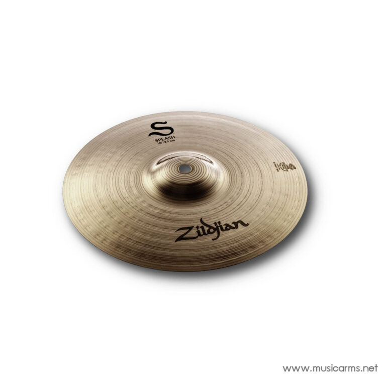 Bronze Zildjian splash cymbal, 10 inches, shown with concentric rings and logo. ขายราคาพิเศษ