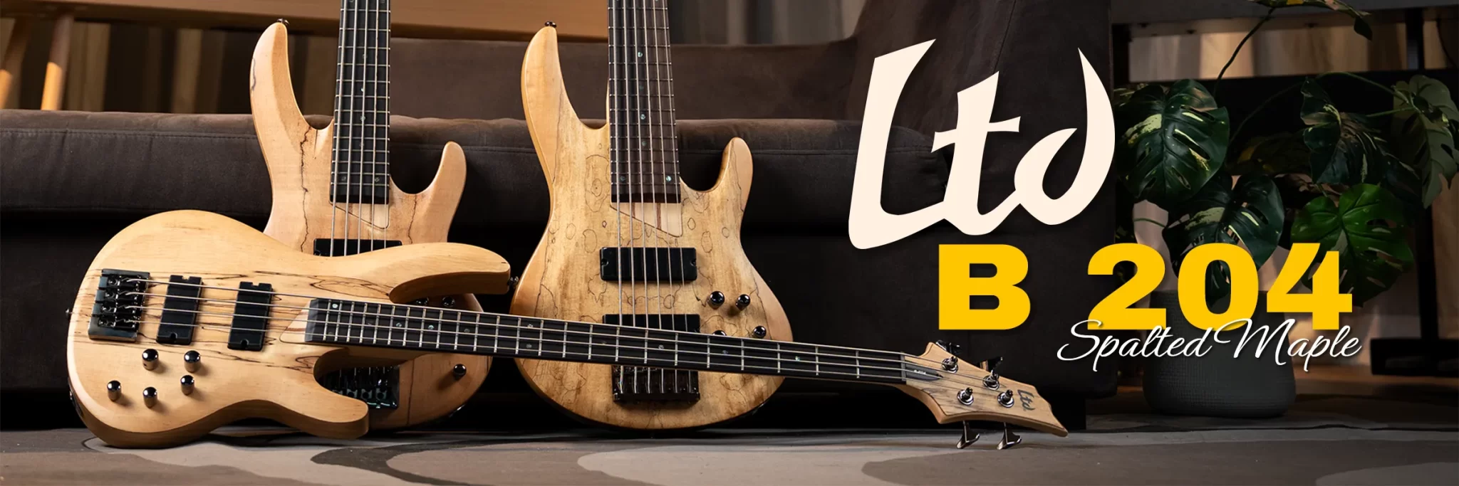 ESP LTD B-204SM Spalted Maple เบสไฟฟ้า